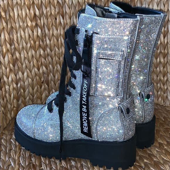 ✨Dolls Kill✨Poster GRL Billionaire Bling Boots - Picture 5 of 8